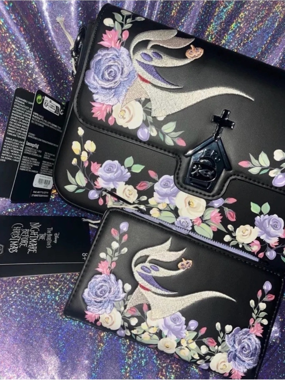 Exclusive Disney Floral Zero Crossbody Set - Picture 2 of 5